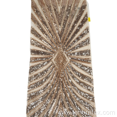 100% Polyester Knitted Shine Gold Metallic Fabric